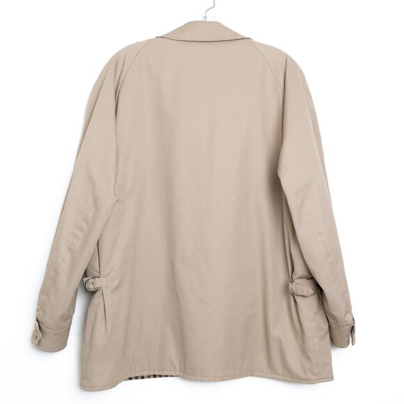 Aquascutum Jacket Zip Up Coat England Plaid Lined Vintage Mens Small - Picture 3 of 16